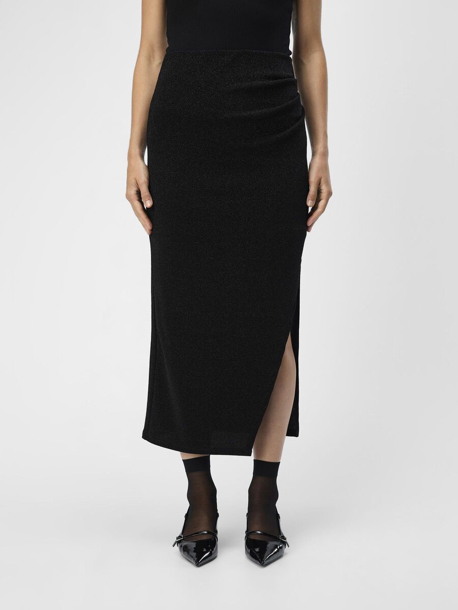 OBJECT GLITTER MAXI ROK, Black, highres - 23045328_Black_003.jpg