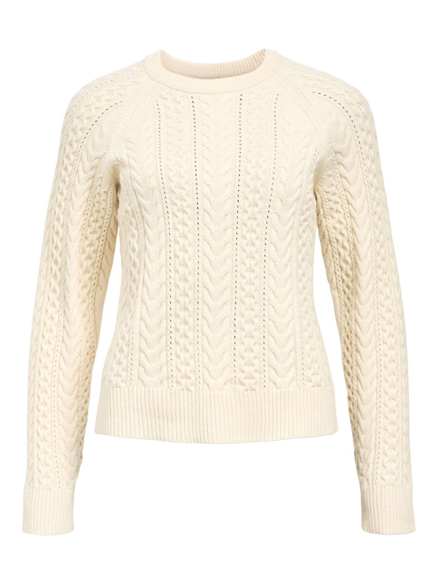 Carousel image - CABLE KNIT JUMPER, Sandshell | 1