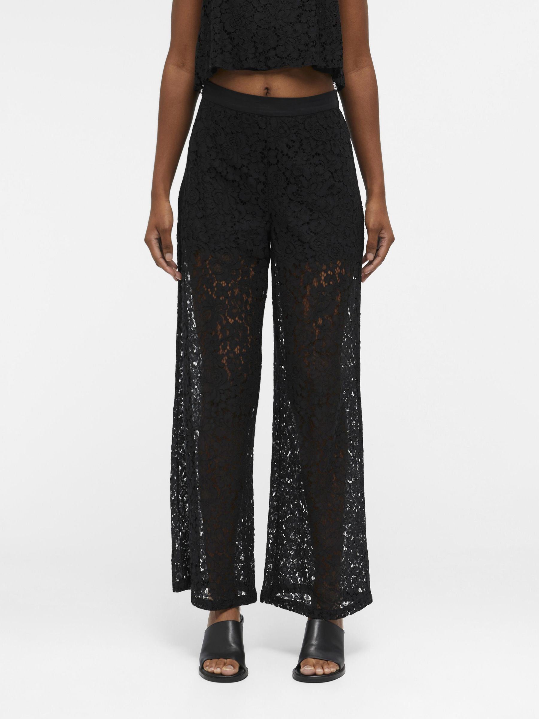 DENTELLE PANTALON Noir .OBJECT CI France