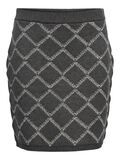 Product image thumbnail - STRIKKET MININEDERDEL, Dark Grey Melange | 1
