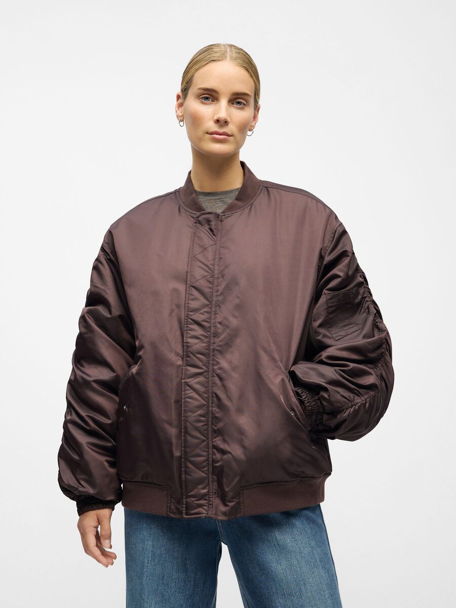Product carousel image - OVERSIZE BOMBERJACKA, Seal Brown | 1