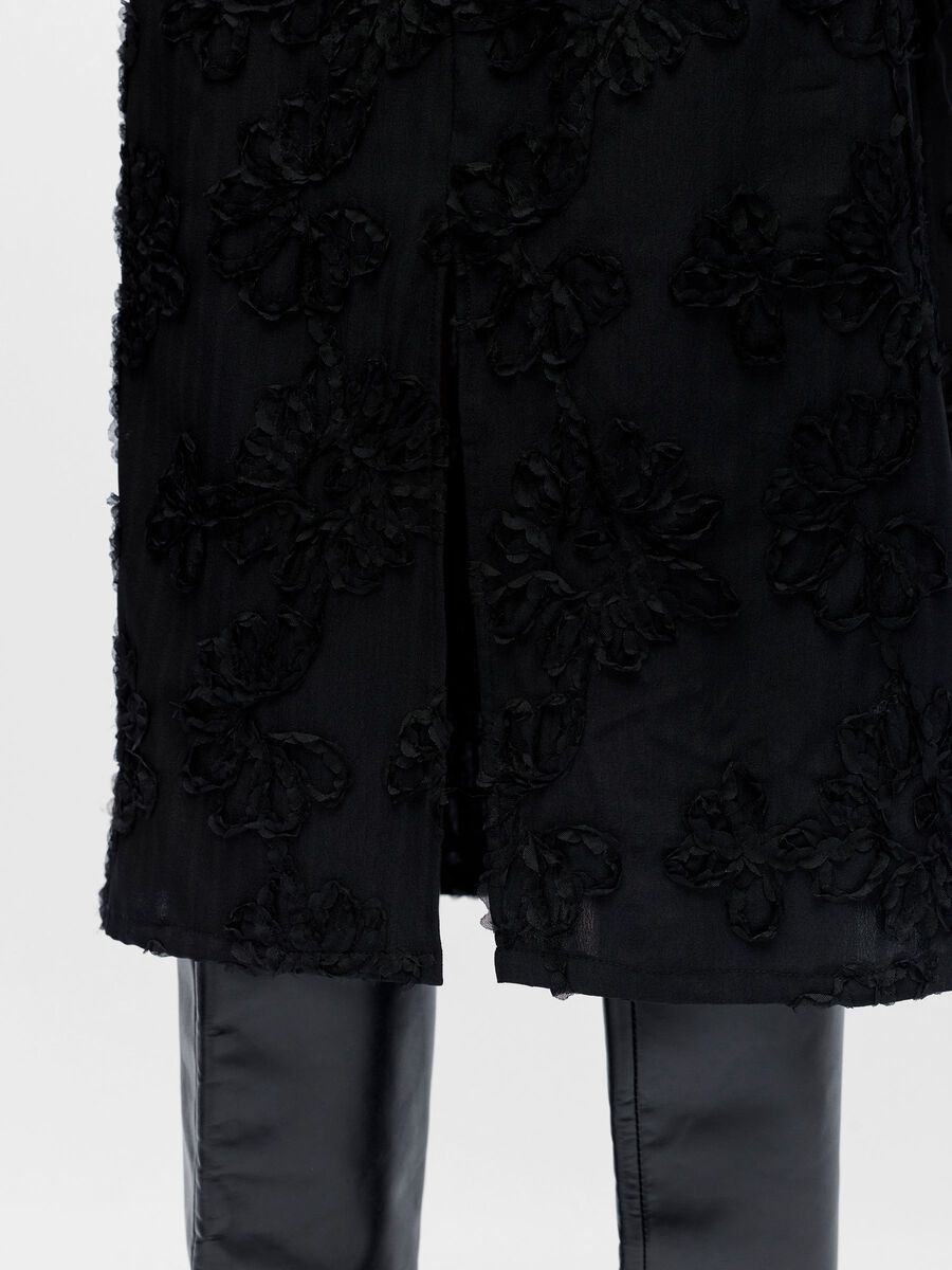 Carousel image - FLORAL MIDI SKIRT, Black | 5