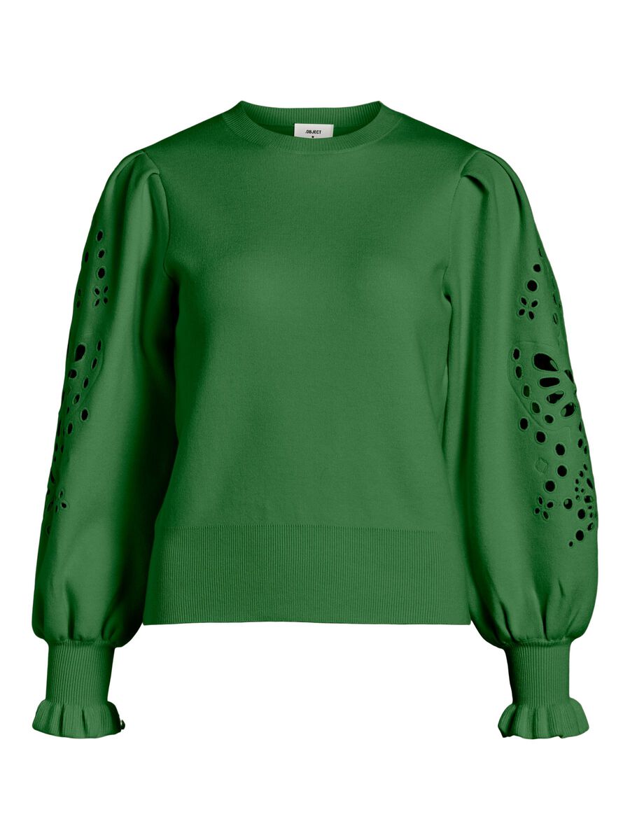Object Collectors Item EMBROIDERED KNITTED PULLOVER, Artichoke Green, highres - 23036268_ArtichokeGreen_001.jpg