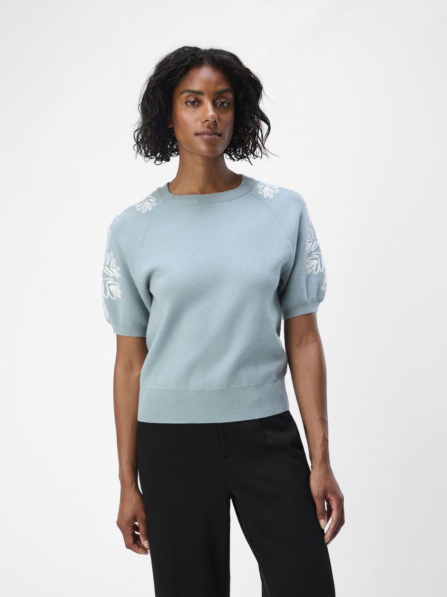 OBJECT AVEC BRODERIE TOP EN MAILLE, Slate, highres - 23044936_Slate_1131847_003.jpg