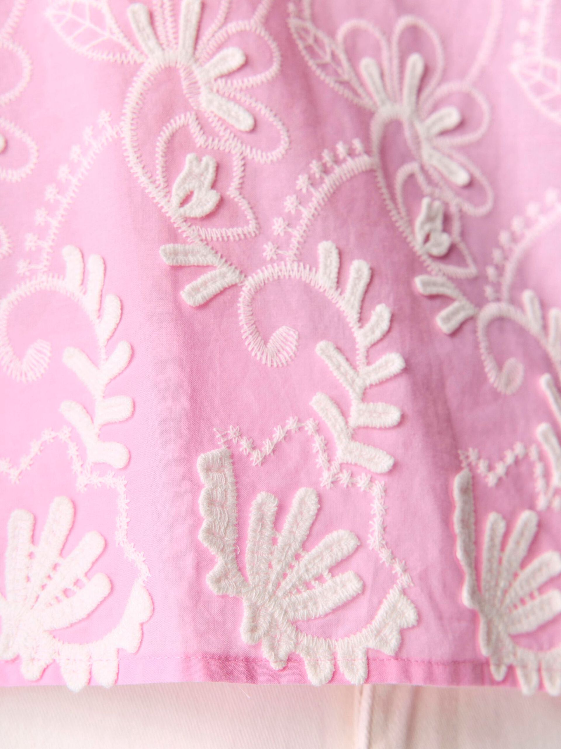 Carousel image - EMBROIDERED BLOUSE, Pink Frosting | 5
