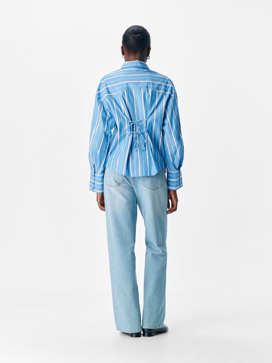 Product carousel image - STRIPED SHIRT, Cornflower Blue | 2