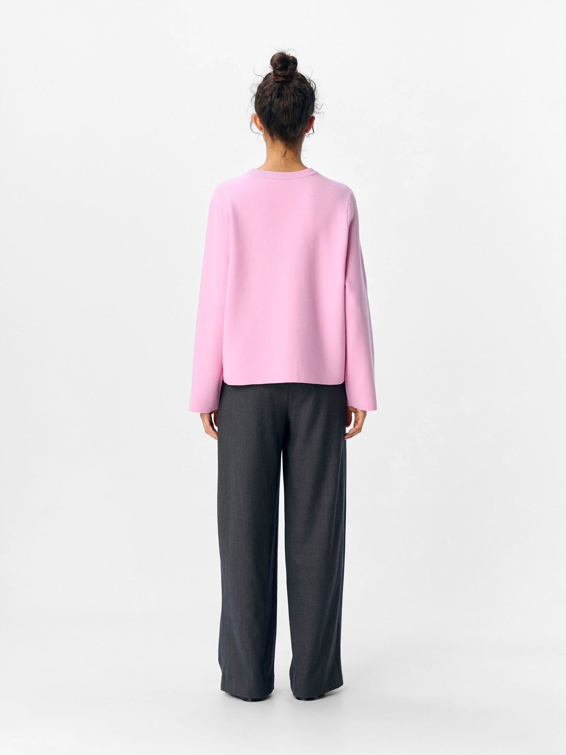 Carousel image - LONG SLEEVED KNITTED PULLOVER, Pink Frosting | 3