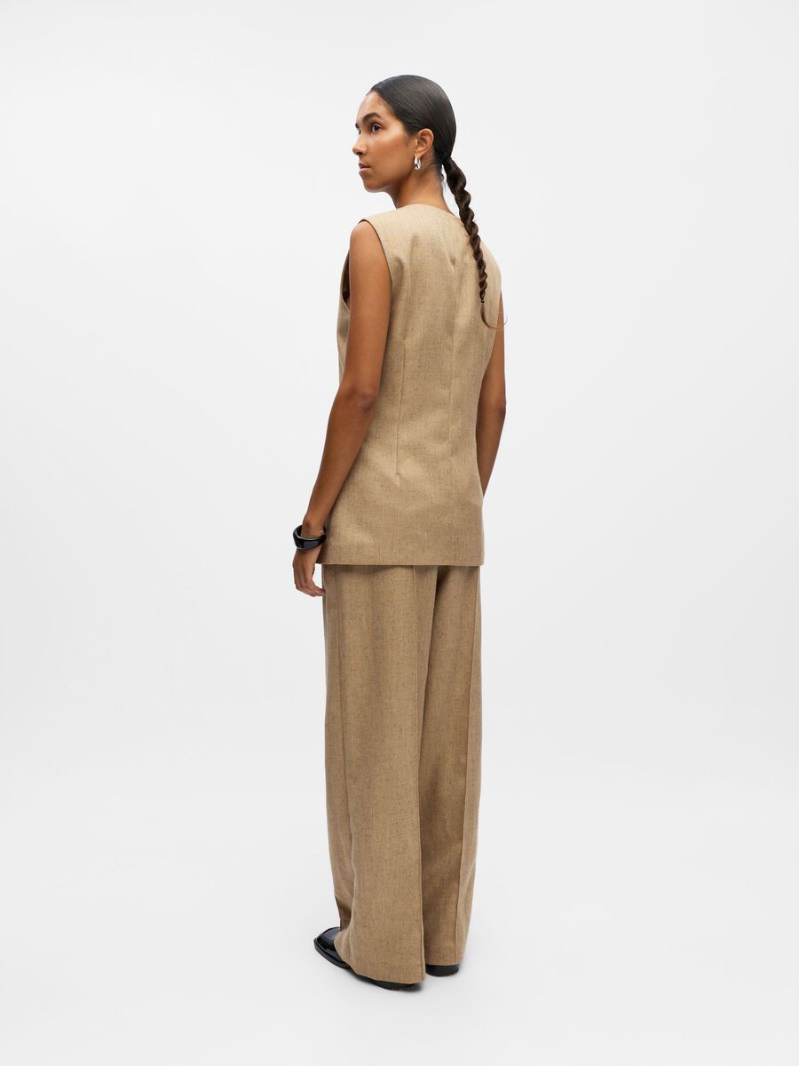 Product carousel image - WIDE LEG TROUSERS, Tannin | 2