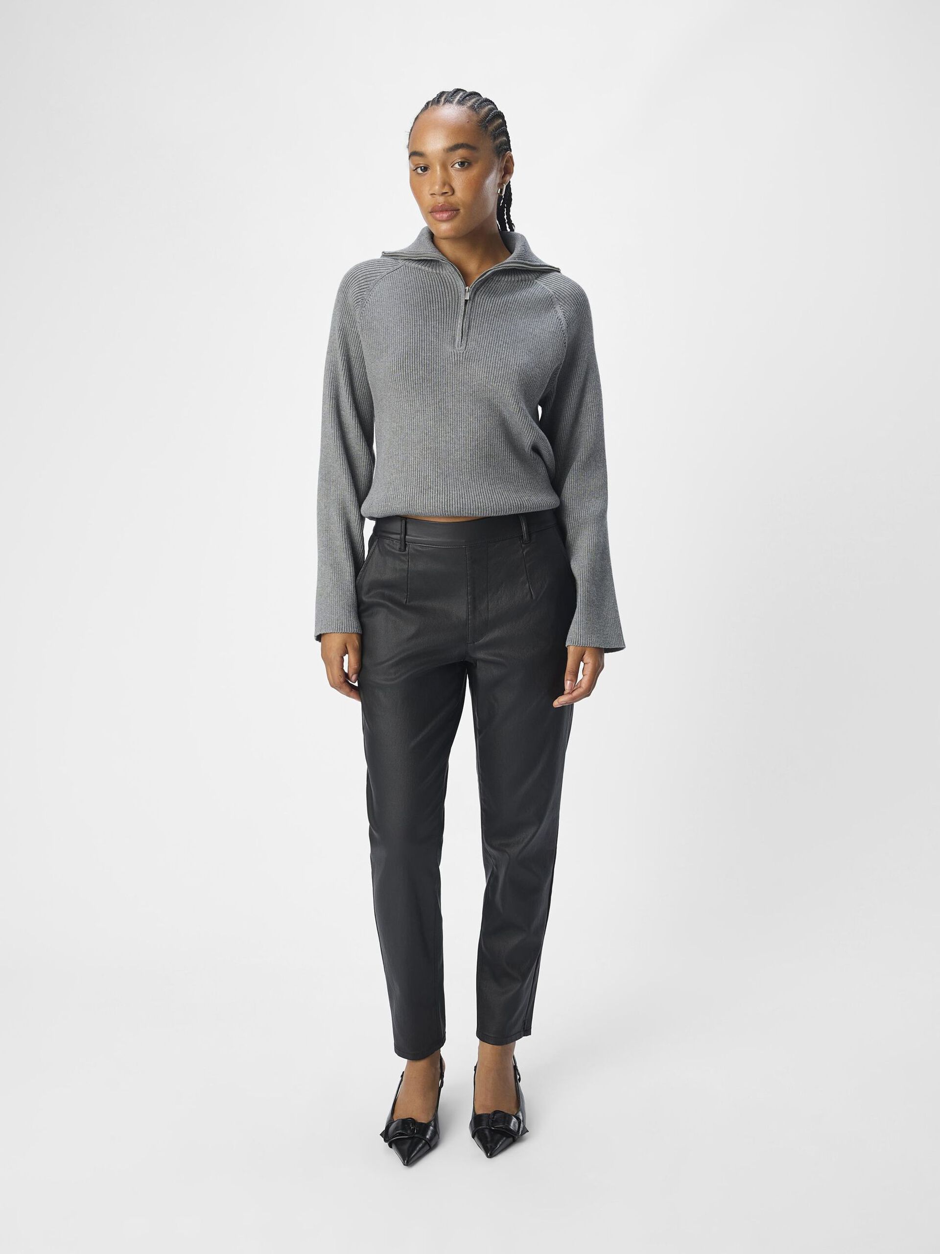 Carousel image - OBJBELLE TROUSERS, Black | 4
