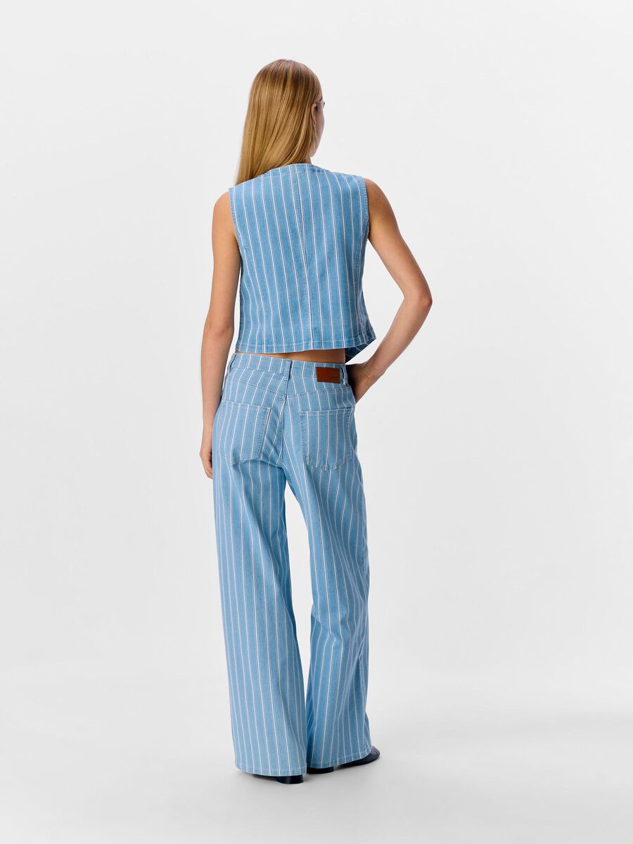 OBJECT STRIBET JEANS MED VIDE BEN, Light Blue Denim, highres - 23046420_LightBlueDenim_1179183_004.jpg