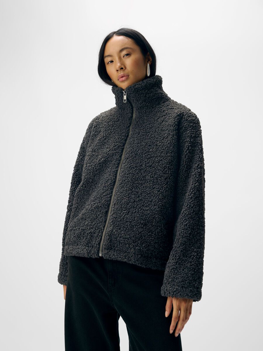 Carousel image - TEDDY JACKET, Dark Grey Melange | 6