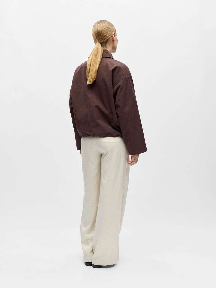 Product carousel image - SHORT JACKET, Seal Brown | 2