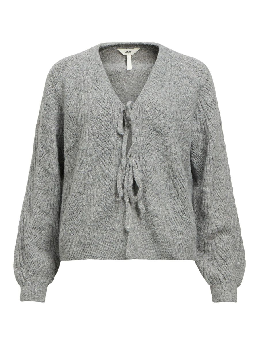OBJECT BOW CARDIGAN, Medium Grey Melange, highres - 23044650_MediumGreyMelange_001.jpg