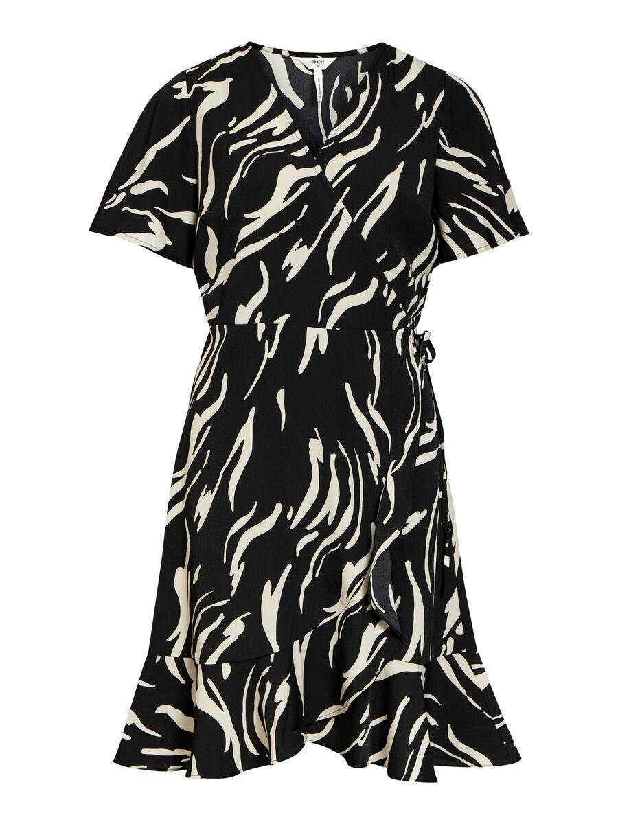Object Collectors Item PRINTED WRAP DRESS, Black, highres - 23039116_Black_941746_001.jpg