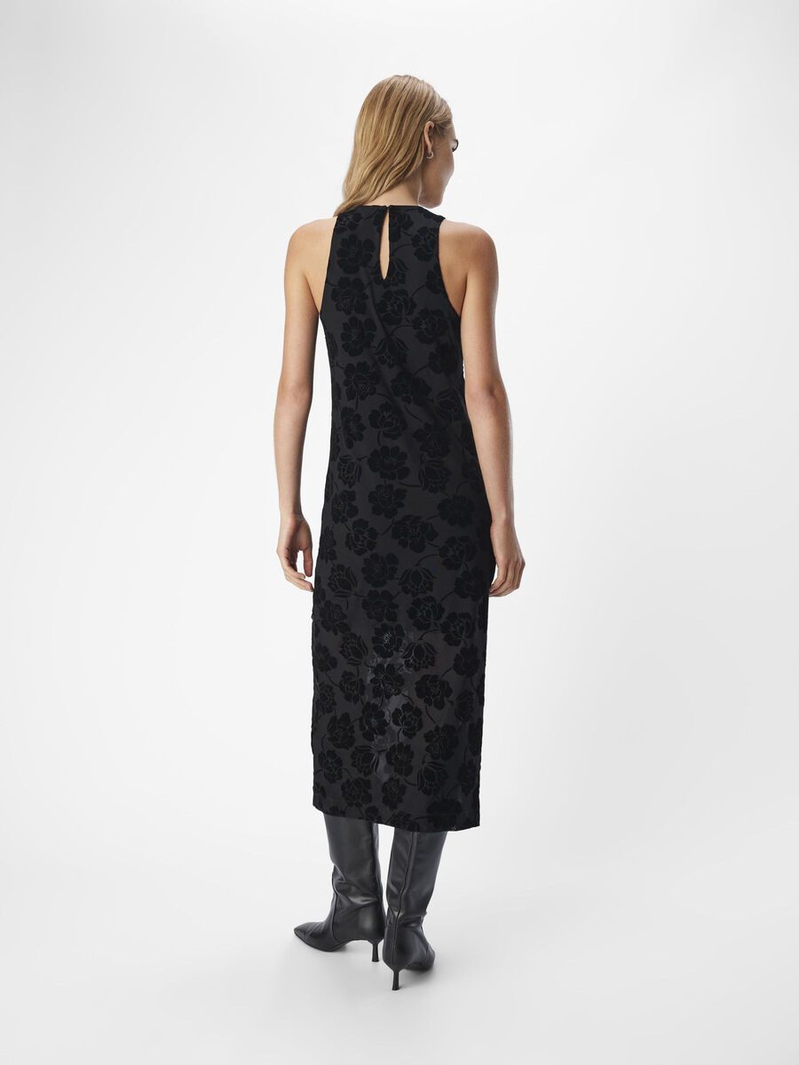 OBJECT VELVET MAXI DRESS, Black, highres - 23045475_Black_004.jpg