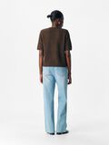 OBJECT SHORT SLEEVED KNITTED TOP, Seal Brown, highres - 23047458_SealBrown_1211719_004.jpg