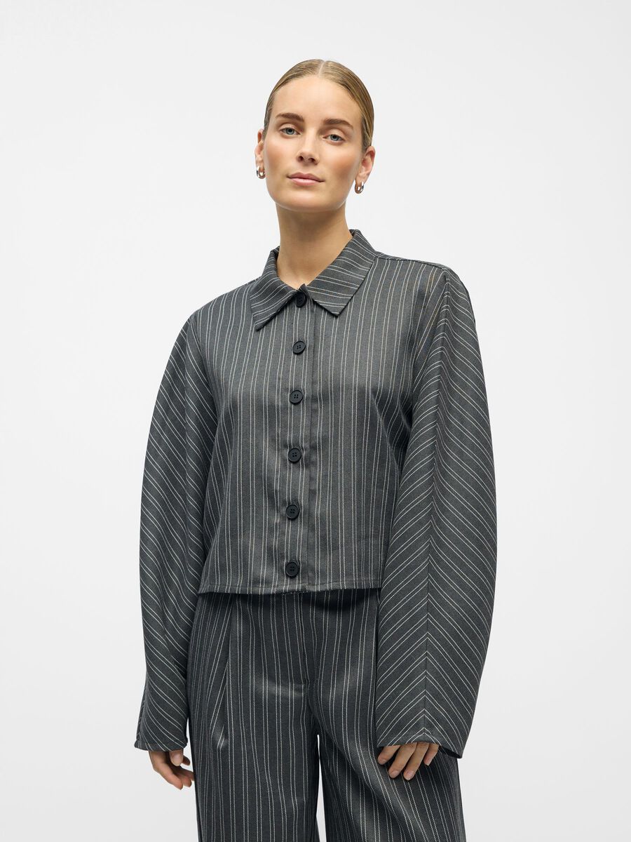 Carousel image - GESTREEPT OVERHEMD, Ultimate Grey | 2