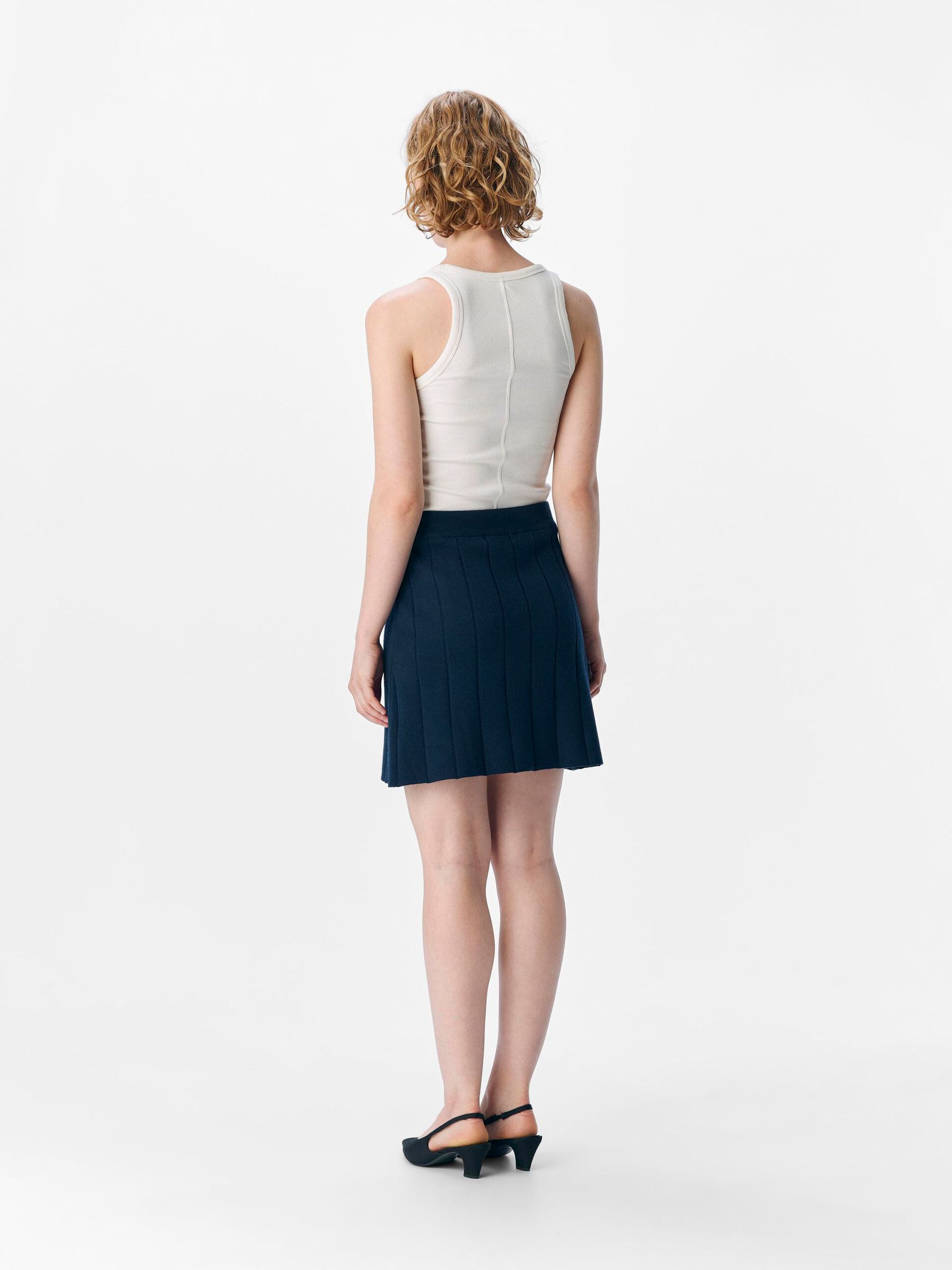 Carousel image - KNITTED MINI SKIRT, Sky Captain | 3