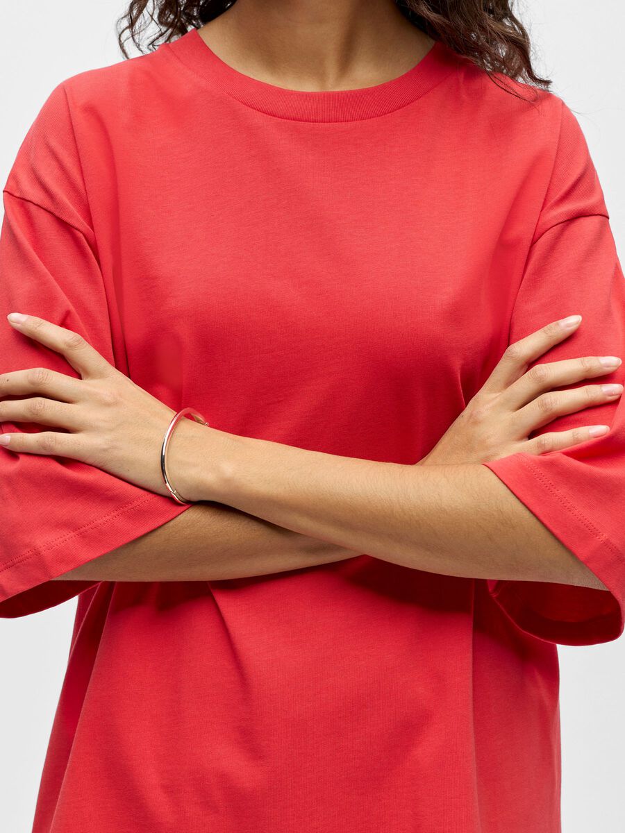 Carousel image - OVERSIZED T-SHIRT, Poinsettia | 5