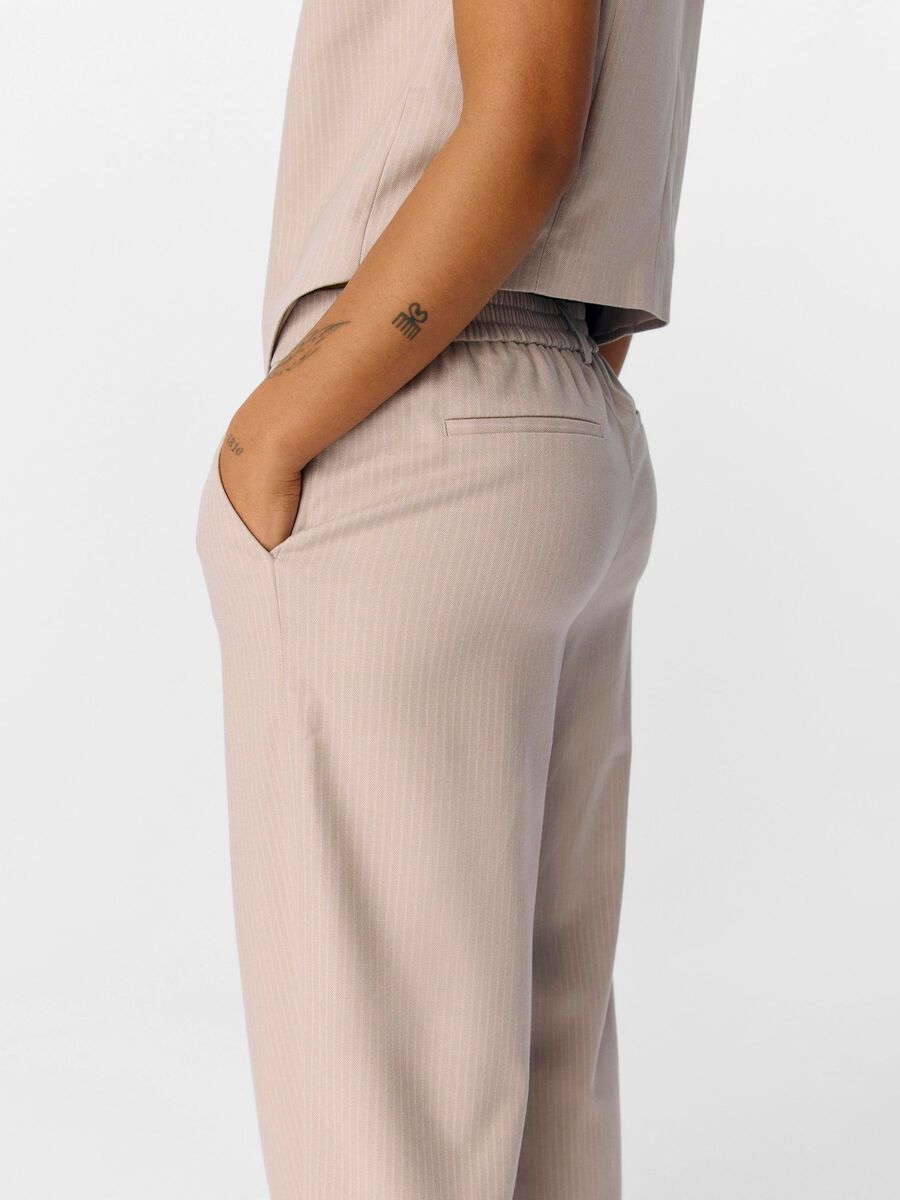 Carousel image - OBJLISA WIDE-LEG TROUSERS, Sandshell | 5