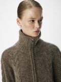 OBJECT ZIP-UP KNITTED CARDIGAN, Morel, highres - 23044658_Morel_1123566_007.jpg