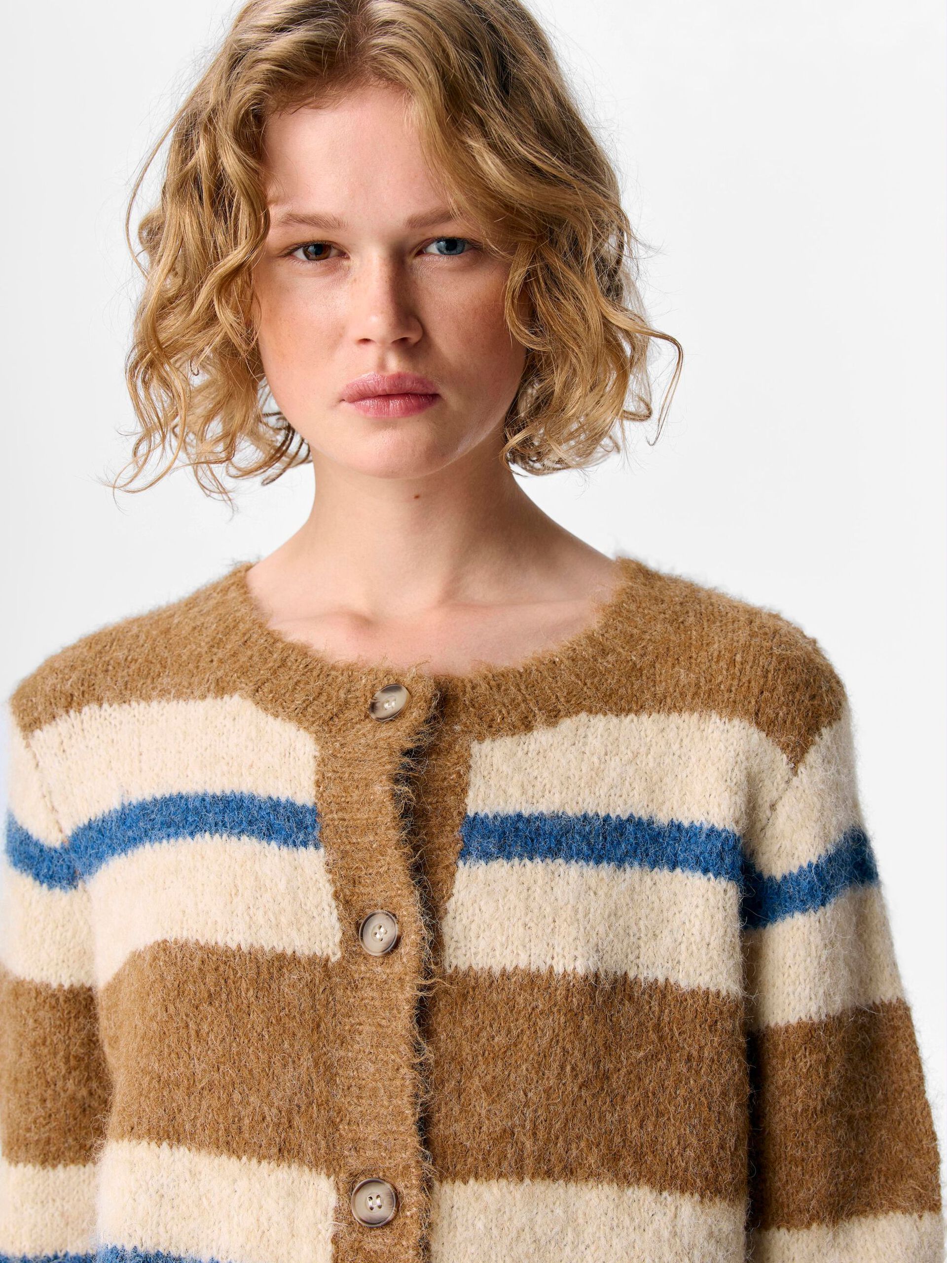 Carousel image - KNITTED CARDIGAN, Tannin | 5