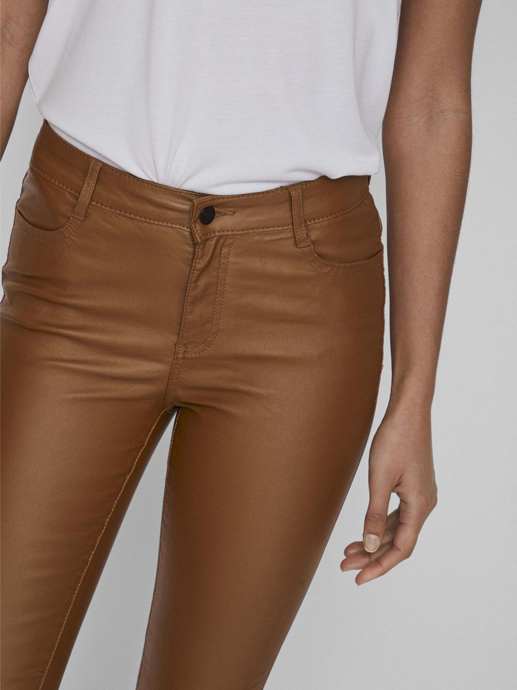 Vila coated skinny fit jeans shop