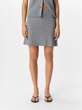 Product image thumbnail - KNITTED MINI SKIRT, Medium Grey Melange | 2