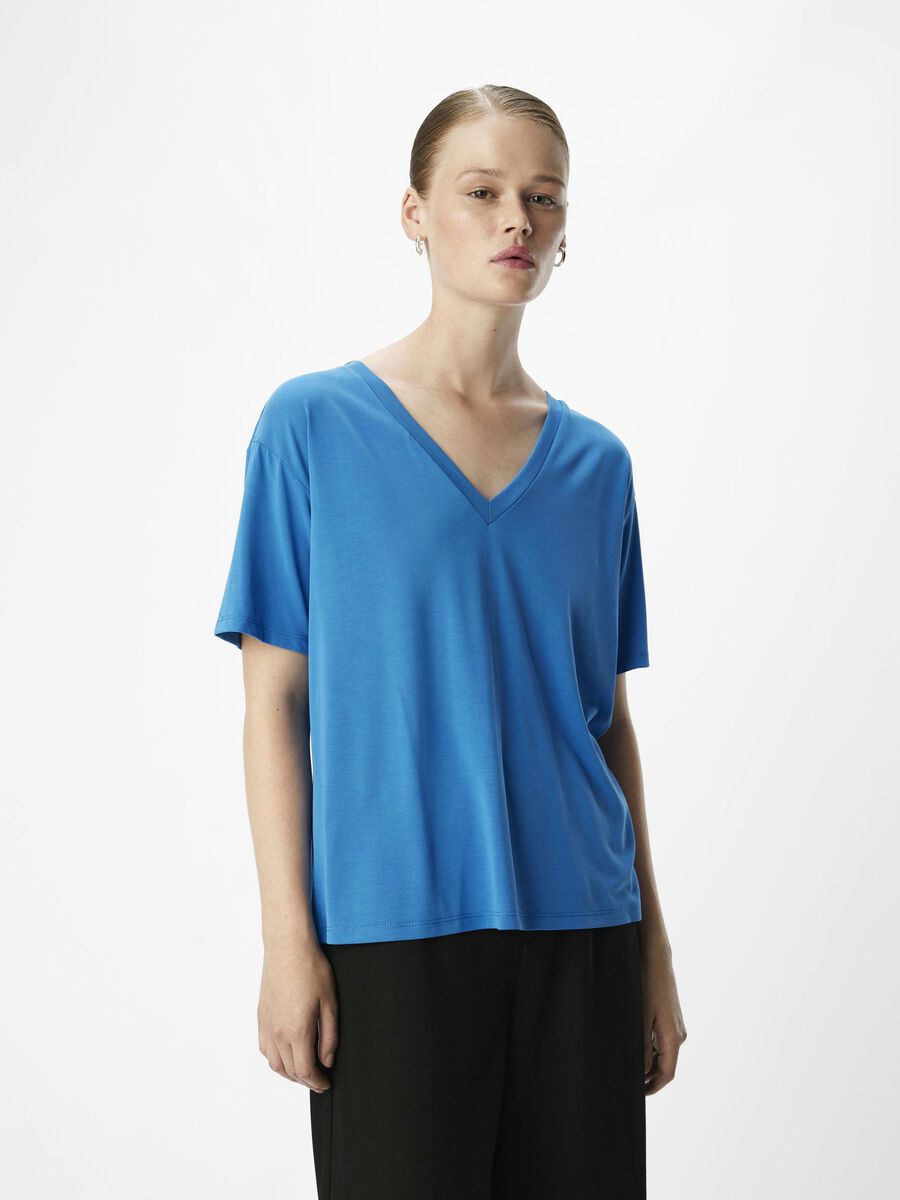 OBJECT V-NECK T-SHIRT, Lapis Blue, highres - 23044669_LapisBlue_1146149_003.jpg
