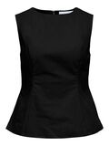 Product image thumbnail - PEPLUM TOP, Black | 1