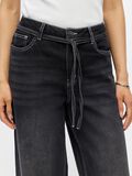 Product image thumbnail - TIE-WAIST WIDE LEG JEANS, Black | 6