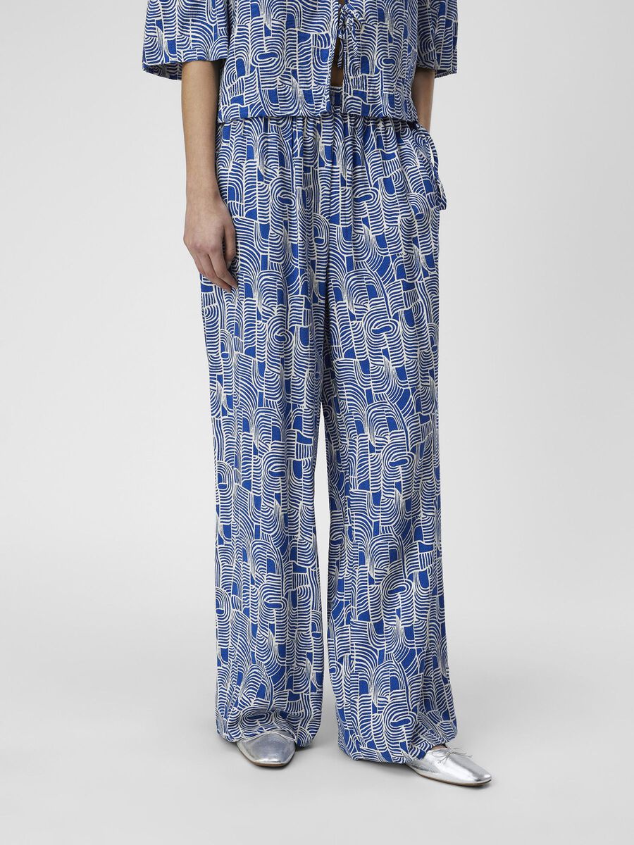 Object Collectors Item PRINTED WIDE-LEG TROUSERS, Palace Blue, highres - 23043299_PalaceBlue_1080035_003.jpg