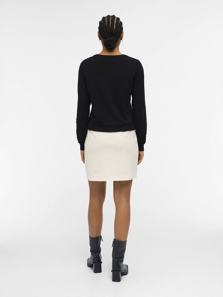 OBJECT OBJTHESS KNITTED PULLOVER, Black, highres - 23034469_Black_004.jpg