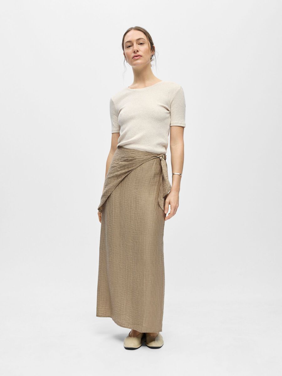 Carousel image - LAYER SKIRT, Desert Taupe | 4