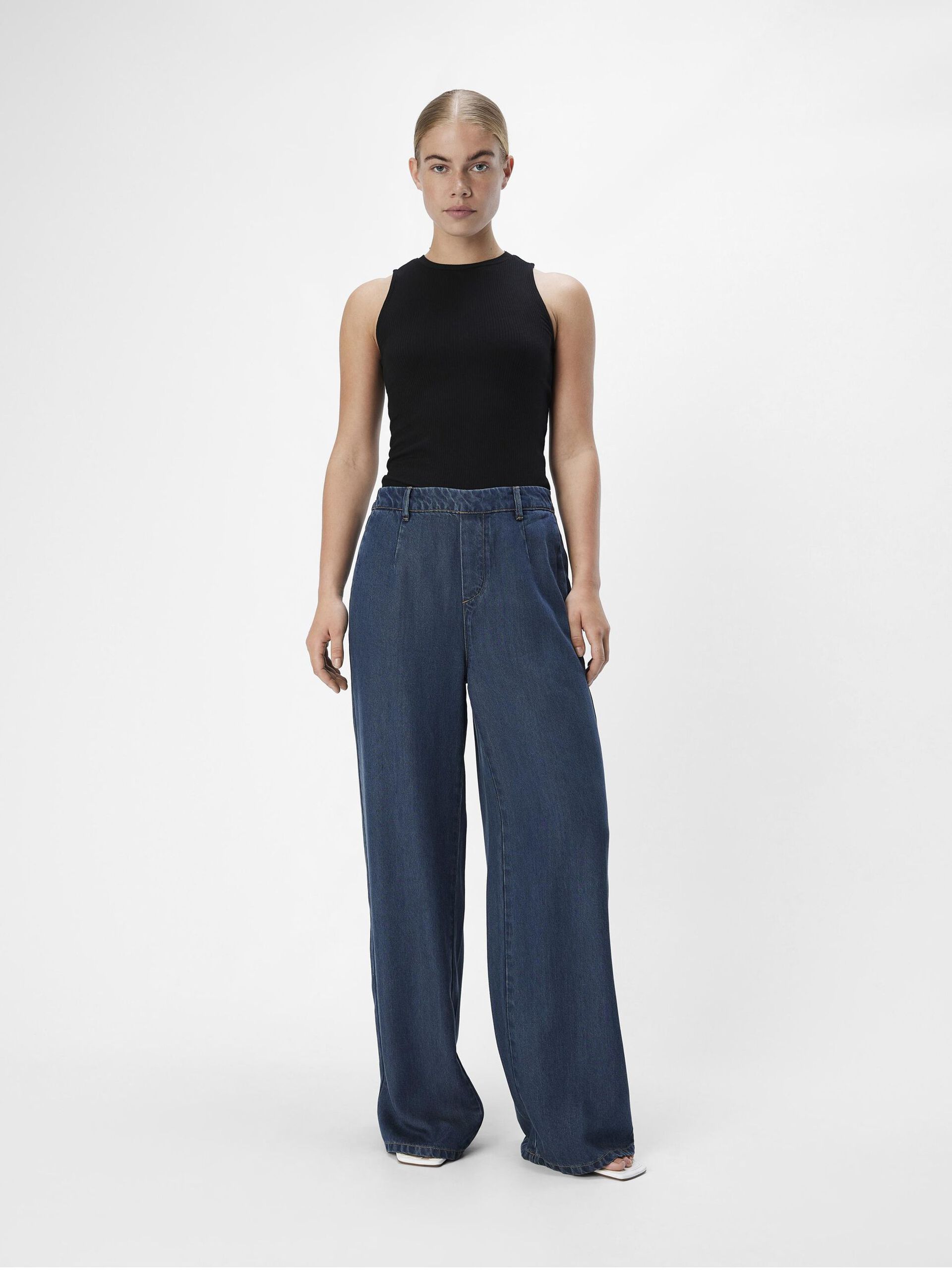 Carousel image - LØSE BUKSER, Dark Blue Denim | 4