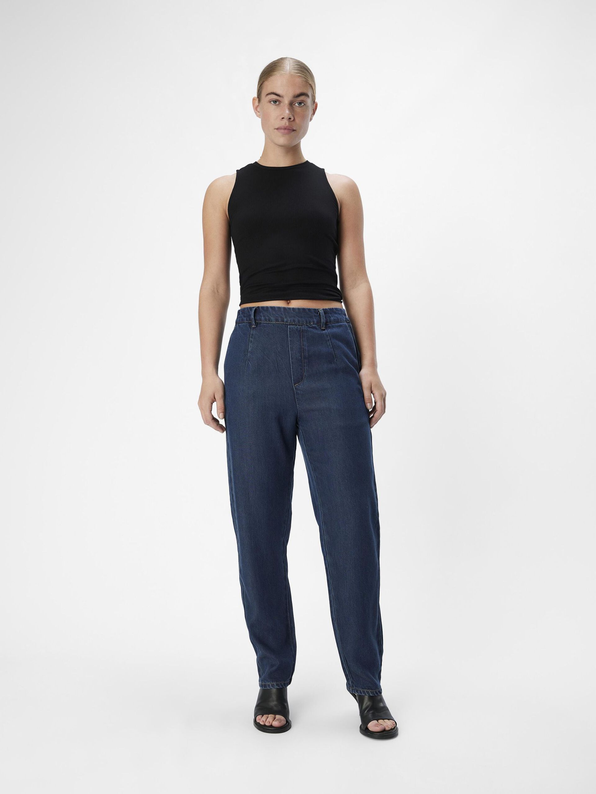 Carousel image - JAMBE DROITE PANTALON, Dark Blue Denim | 4