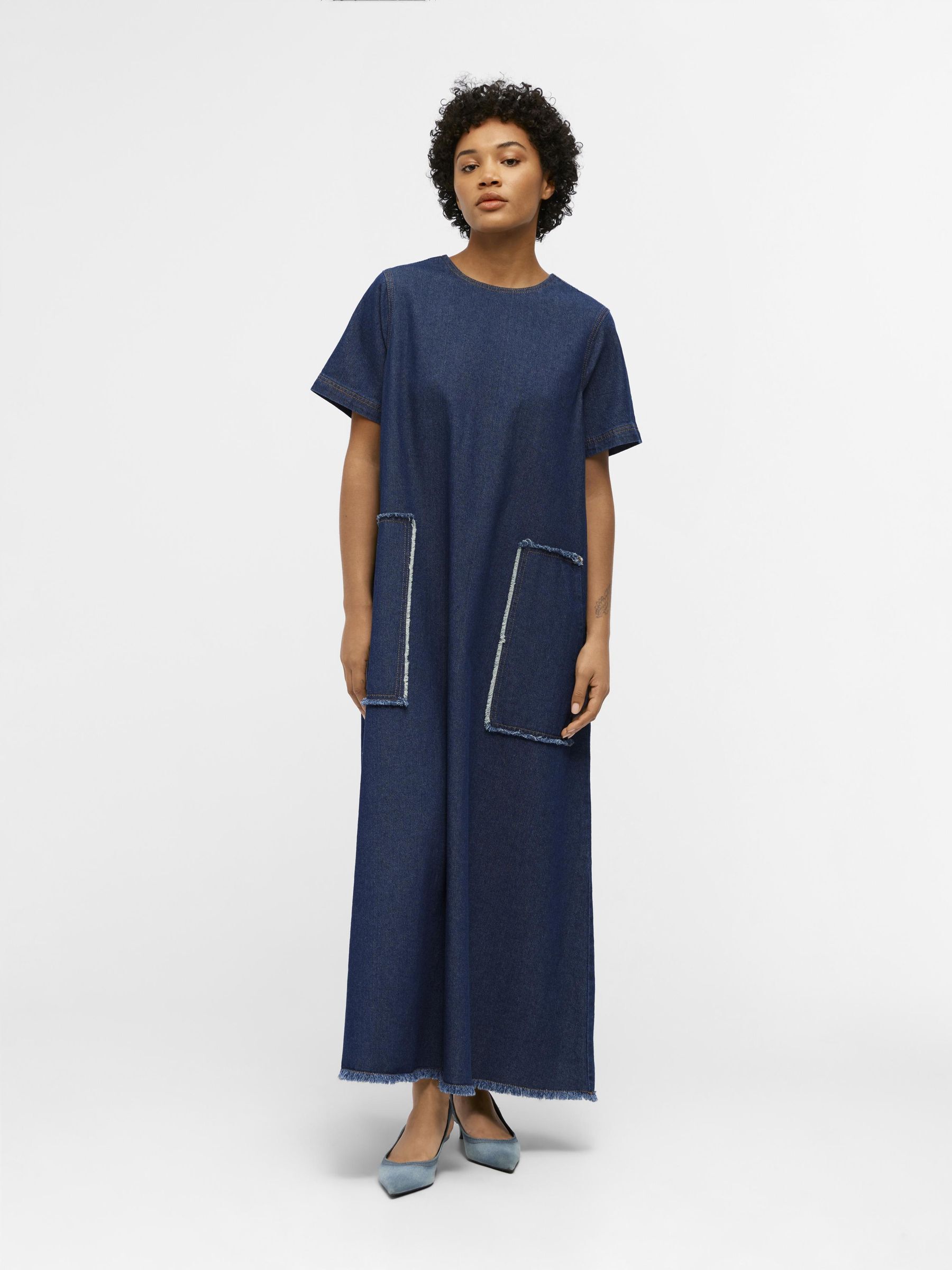 Dark blue deals denim dress