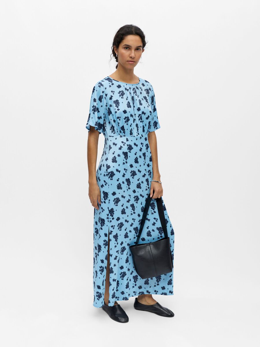 Carousel image - NAUWSLUITEND MAXI JURK, Dusk Blue | 4