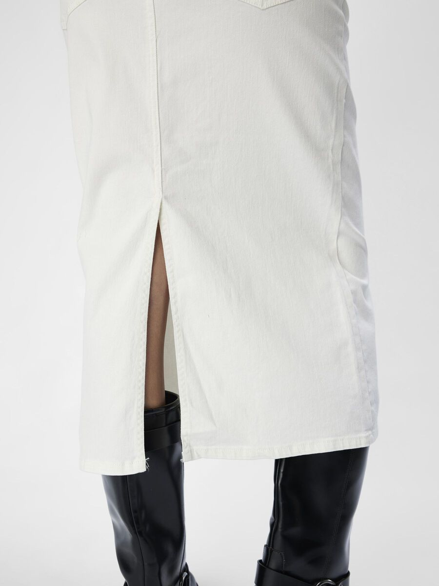Carousel image - DENIM MAXI SKIRT, Cloud Dancer | 5