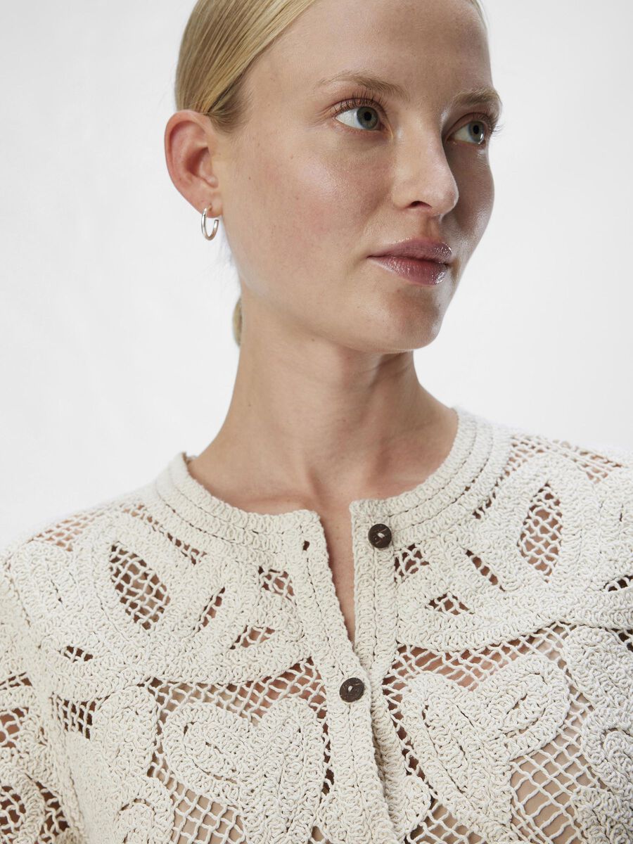 Carousel image - CROCHETED CARDIGAN, Sandshell | 5