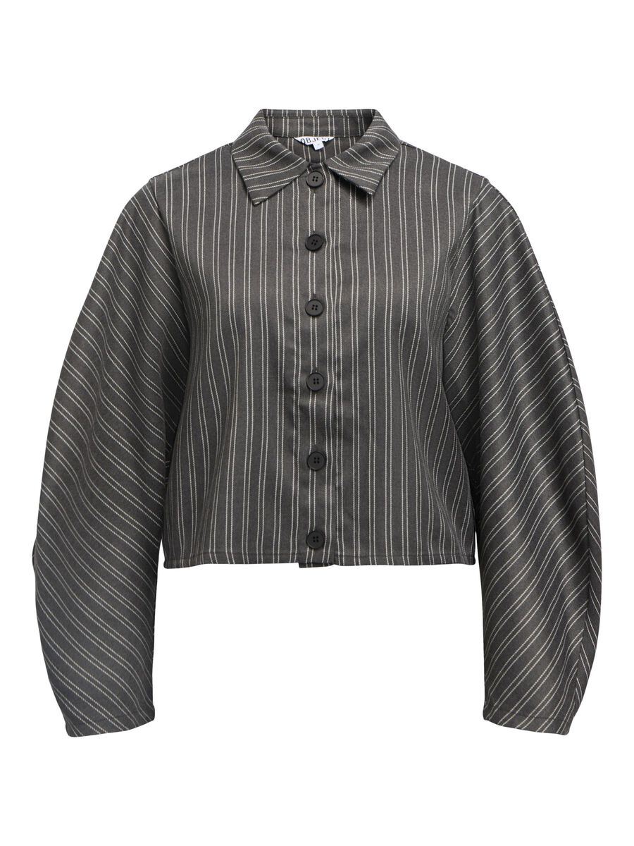 Carousel image - GESTREEPT OVERHEMD, Ultimate Grey | 1