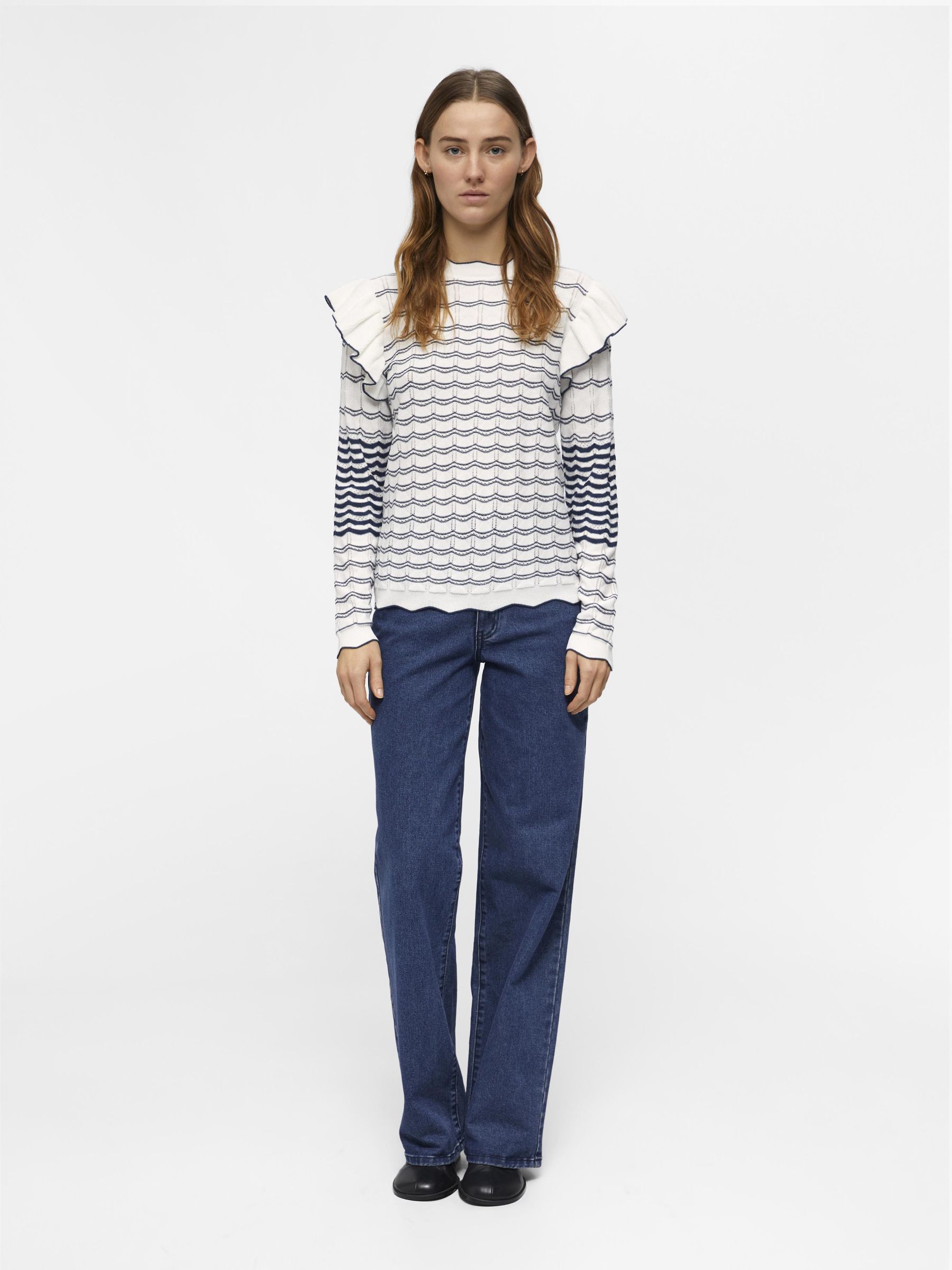 POINTELLE PULLOVER White .OBJECT CI Spain