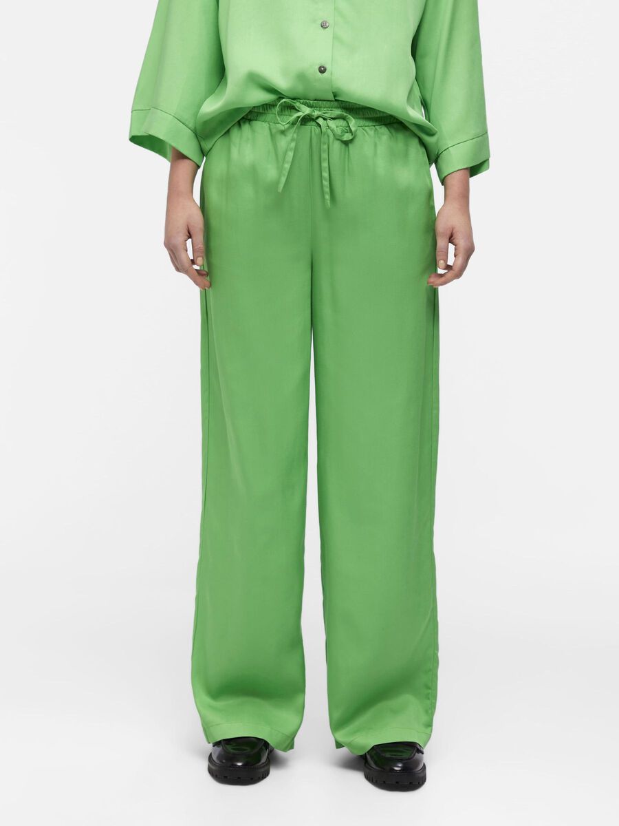 Object Collectors Item RELAXED WIDE-LEG TROUSERS, Vibrant Green, highres - 23040665_VibrantGreen_1100124_003.jpg