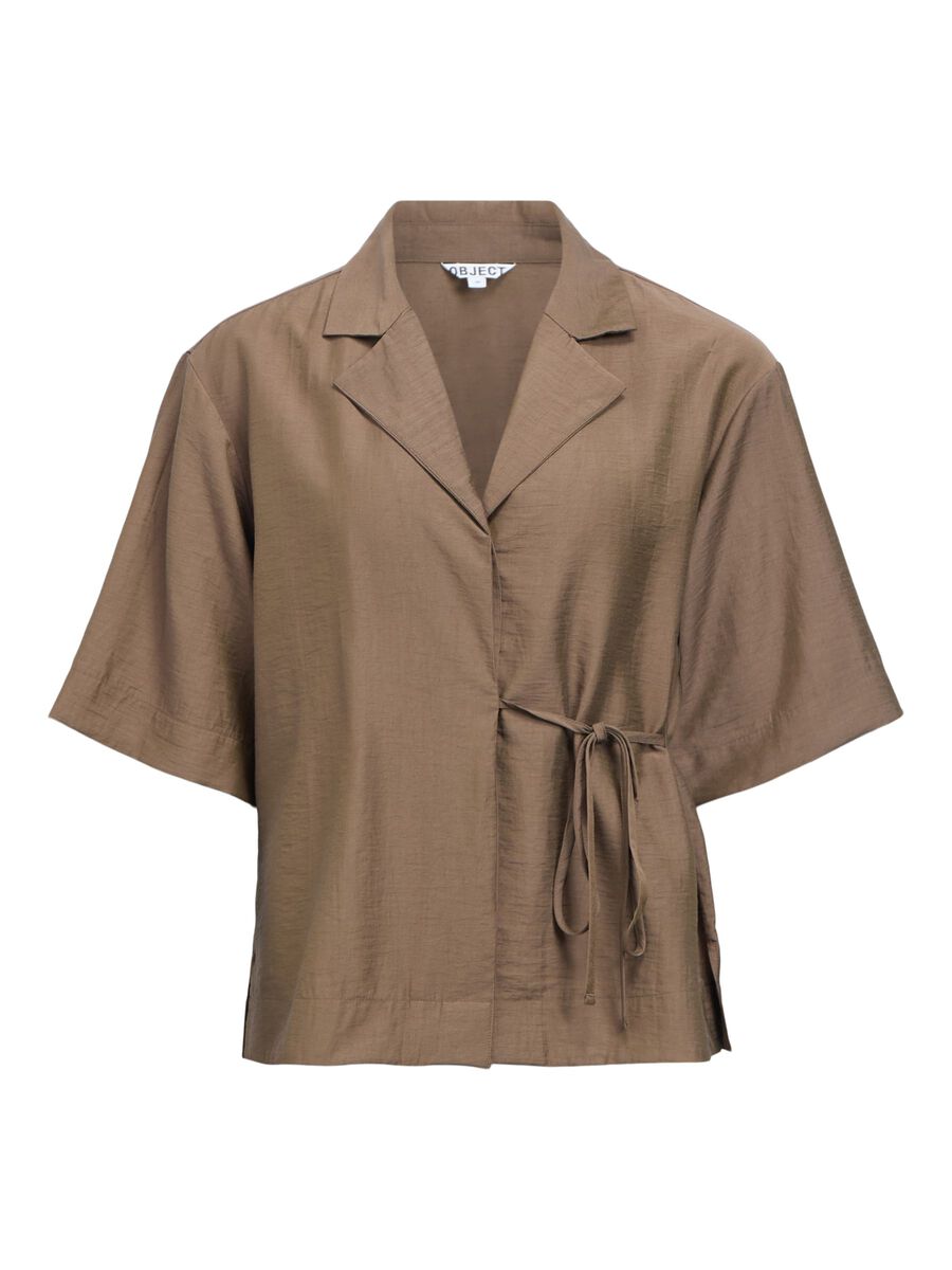 Product carousel image - WRAP BLOUSE, Morel | 2