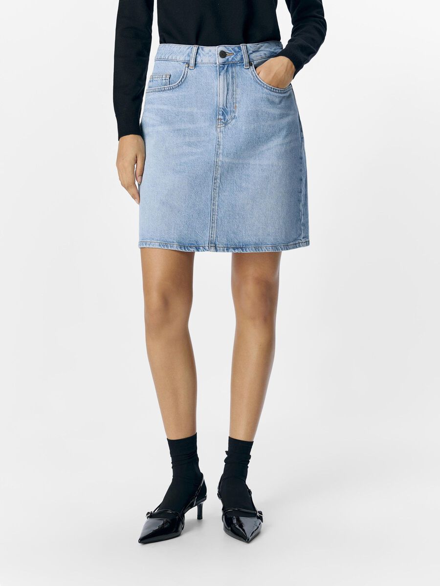 OBJECT EN DENIM MINI-JUPE, Light Blue Denim, highres - 23045632_LightBlueDenim_1161045_003.jpg