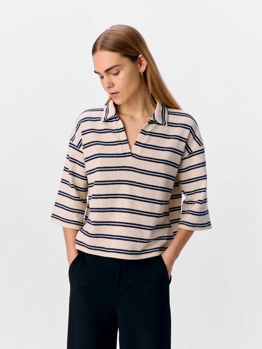 OBJECT STREIFEN POLO SHIRT, Sandshell, highres - 23046757_Sandshell_1196117_003.jpg
