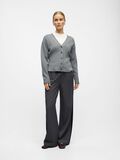 Product image thumbnail - OBJLISA PANTALON À JAMBE AMPLE, Medium Grey Melange | 4