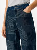 OBJECT PATCHWORK WIDE FIT JEANS, Dark Blue Denim, highres - 23047615_DarkBlueDenim_006.jpg