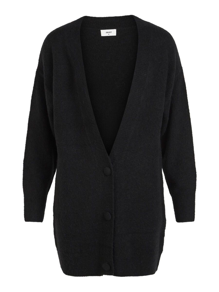 Object Collectors Item KNITTED CARDIGAN, Black, highres - 23039257_Black_001.jpg