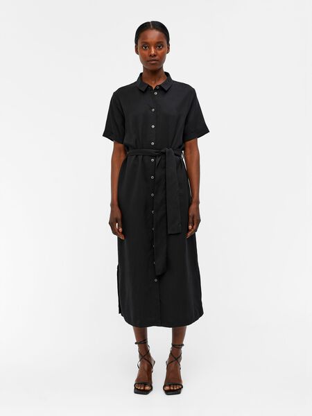 Object Collectors Item MIDI LENGTH SHIRT DRESS, Black, highres - 23031015_Black_003.jpg